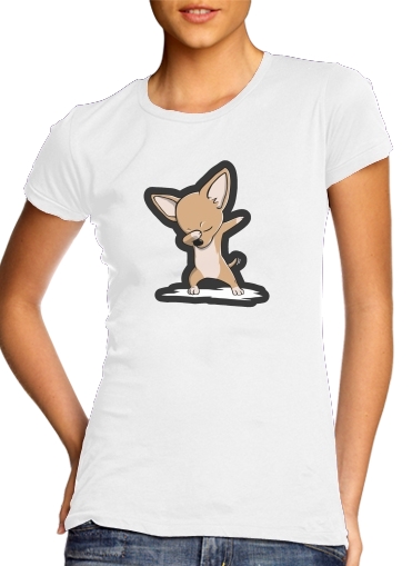  Funny Dabbing Chihuahua voor Vrouwen T-shirt