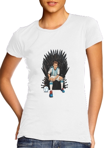  Game of Thrones: King Lionel Messi - House Catalunya voor Vrouwen T-shirt