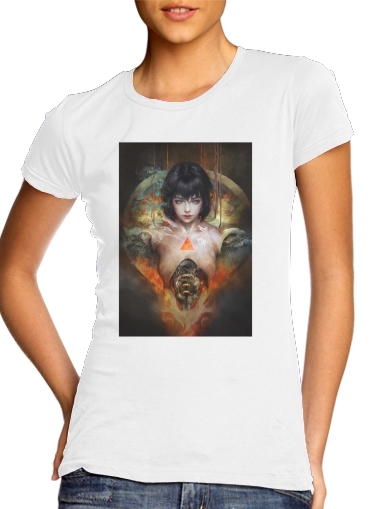  Ghost in the shell Fan Art voor Vrouwen T-shirt