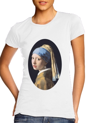  Girl with a Pearl Earring voor Vrouwen T-shirt