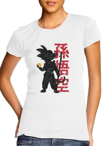  Goku silouette voor Vrouwen T-shirt