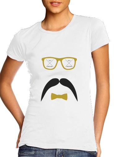  Hipster Face 2 voor Vrouwen T-shirt