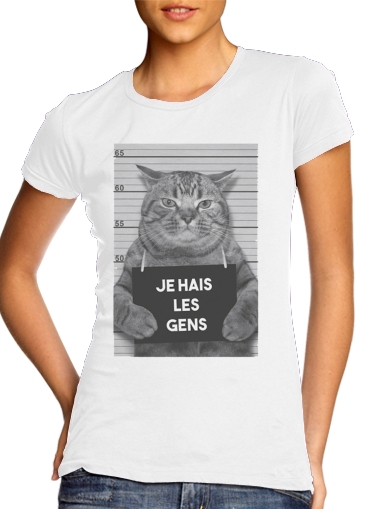  I hate people Cat Jail voor Vrouwen T-shirt