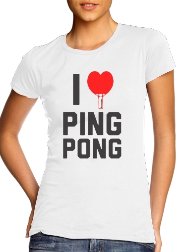  I love Ping Pong voor Vrouwen T-shirt