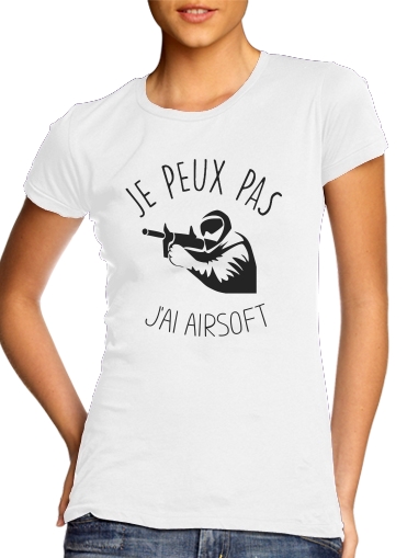  Je peux pas jai Airsoft Paintball voor Vrouwen T-shirt