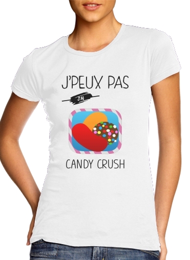  Je peux pas jai candy crush voor Vrouwen T-shirt