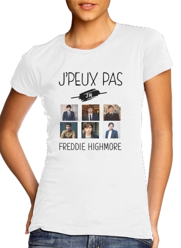  Je peux pas jai Freddie Highmore Collage photos voor Vrouwen T-shirt