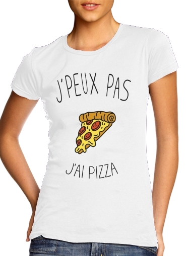  Je peux pas jai pizza voor Vrouwen T-shirt