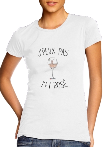  Je peux pas jai rose Vin voor Vrouwen T-shirt