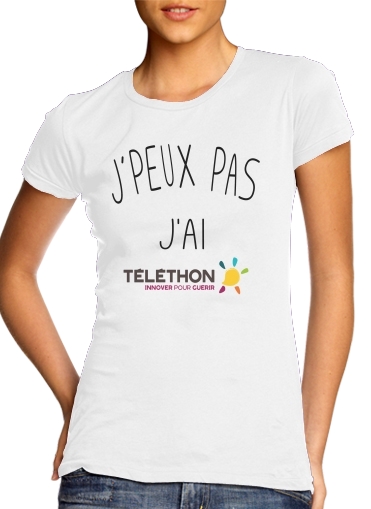  Je peux pas jai telethon voor Vrouwen T-shirt