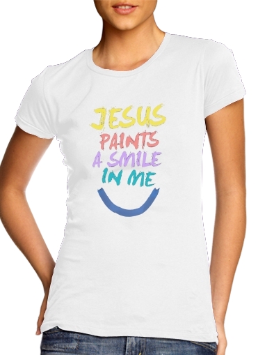  Jesus paints a smile in me Bible voor Vrouwen T-shirt