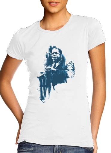  John Coltrane Jazz Art Tribute voor Vrouwen T-shirt