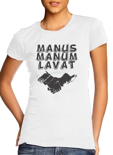  Manus manum lavat voor Vrouwen T-shirt