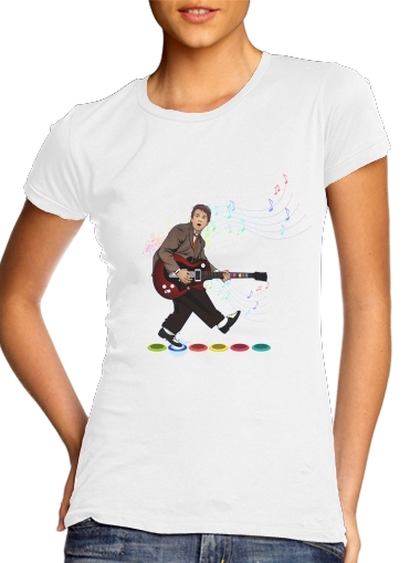  Marty McFly plays Guitar Hero voor Vrouwen T-shirt