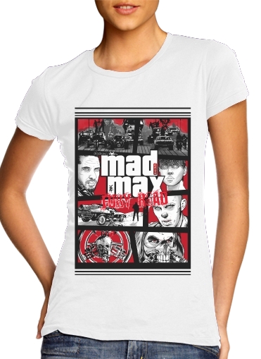  Mashup GTA Mad Max Fury Road voor Vrouwen T-shirt
