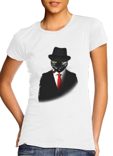  Mobster Cat voor Vrouwen T-shirt