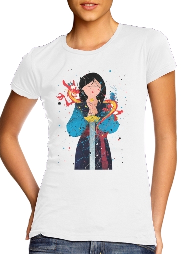  Mulan Princess Watercolor Decor voor Vrouwen T-shirt