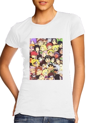  Naruto Chibi Group voor Vrouwen T-shirt