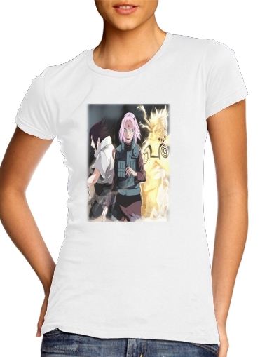 Naruto Sakura Sasuke Team7 voor Vrouwen T-shirt