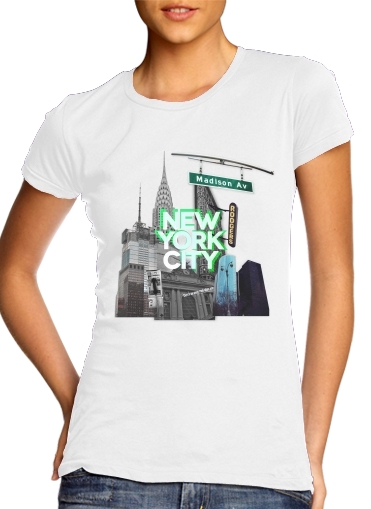  New York City II [green] voor Vrouwen T-shirt