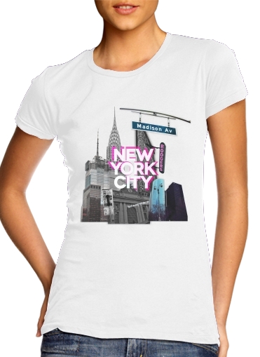  New York City II [pink] voor Vrouwen T-shirt