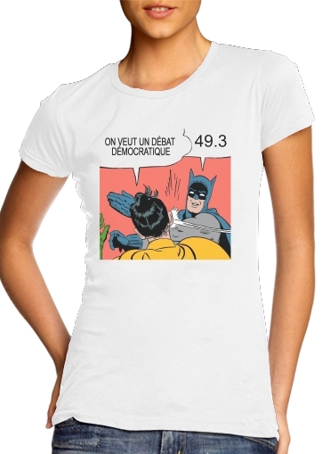  On veut un debat 493 voor Vrouwen T-shirt