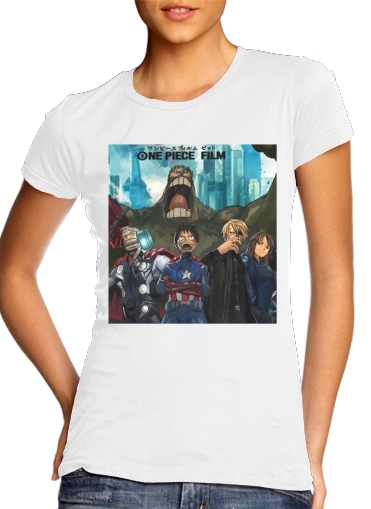  One Piece Mashup Avengers voor Vrouwen T-shirt