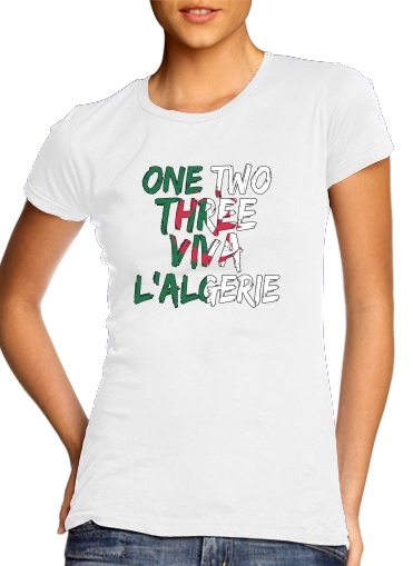  One Two Three Viva lalgerie Slogan Hooligans voor Vrouwen T-shirt