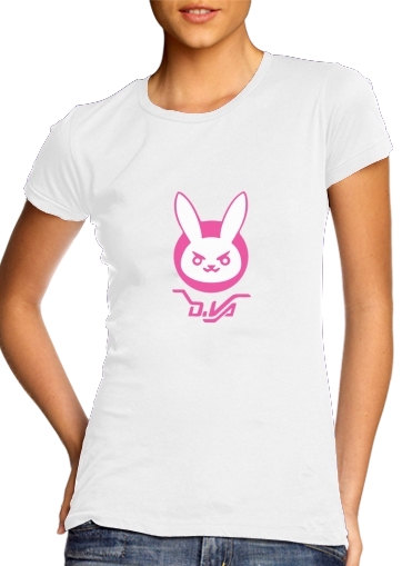  Overwatch D.Va Bunny Tribute voor Vrouwen T-shirt