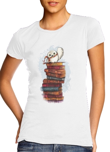  Owl and Books voor Vrouwen T-shirt