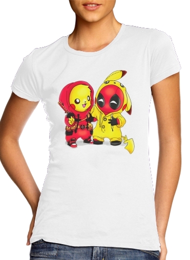  Pikachu x Deadpool voor Vrouwen T-shirt