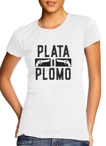 Plata O Plomo Narcos Pablo Escobar voor Vrouwen T-shirt
