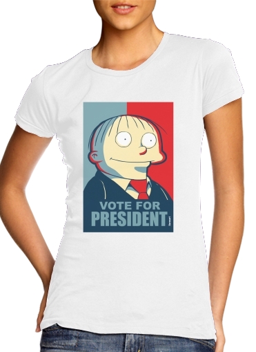  ralph wiggum vote for president voor Vrouwen T-shirt