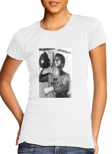  Rocky Balboa Training Punchingball voor Vrouwen T-shirt