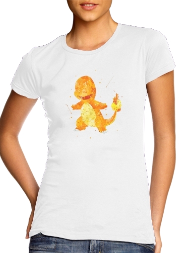  Salameche Watercolor voor Vrouwen T-shirt