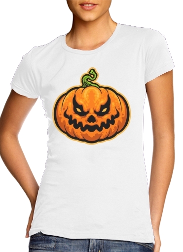  Scary Halloween Pumpkin voor Vrouwen T-shirt