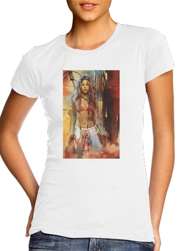  Shakira Painting voor Vrouwen T-shirt