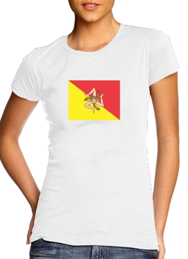 Sicile Flag voor Vrouwen T-shirt