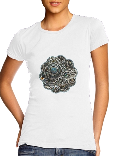  Silver glitter bubble cells voor Vrouwen T-shirt
