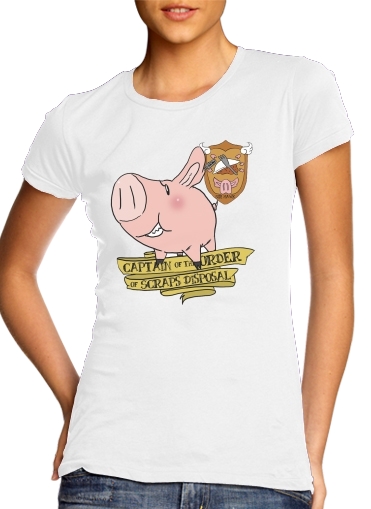  Sir Hawk The wild boar or Pig voor Vrouwen T-shirt