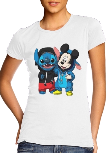  Stitch x The mouse voor Vrouwen T-shirt