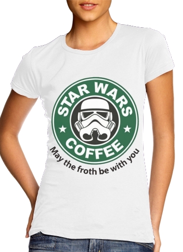  Stormtrooper Coffee inspired by StarWars voor Vrouwen T-shirt