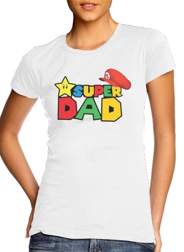  Super Dad Mario humour voor Vrouwen T-shirt