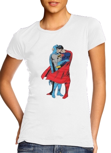  Superman And Batman Kissing For Equality voor Vrouwen T-shirt