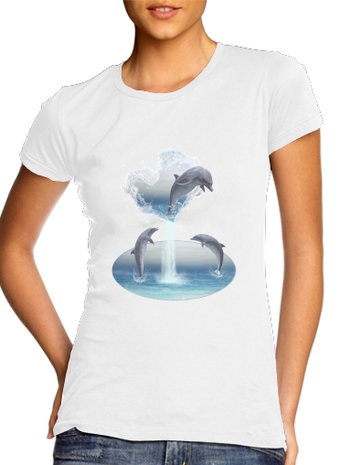  The Heart Of The Dolphins voor Vrouwen T-shirt