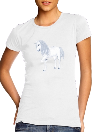  The White Unicorn voor Vrouwen T-shirt