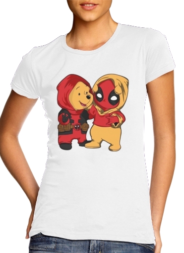  Winnnie the Pooh x Deadpool voor Vrouwen T-shirt