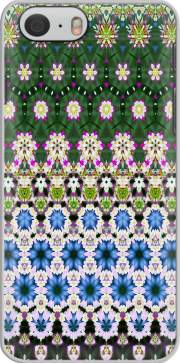 Hoesje Abstract ethnic floral stripe pattern white blue green for Iphone 6 4.7