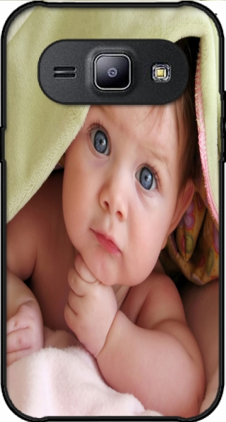 Flip Case Samsung Galaxy J1 met foto's baby