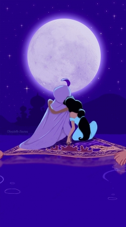 hoesje Aladdin x Jasmine Blue Dream One Love One Life